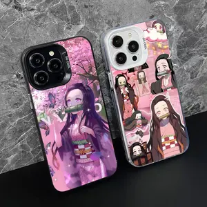 Blade Extinction Anime Nezuko Phone Case for iPhone 17 16 15 14 13 12 11 X XR XS 8 7 Air Pro Max Plus Translucent Colorful Cover