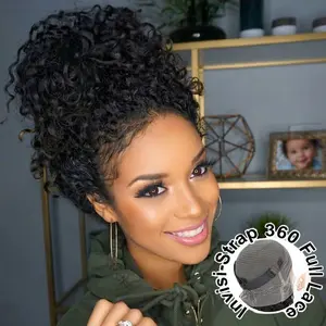 360 HD Full Lace Curly Wigs Human Hair Preplucked 13x6 13x4 Lace Frontal Wig Deep Wave Glueless Human Hair Ready To Wear 30Inch