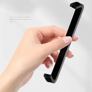 10pcs Matte Metal Arch Style Door Handles, Door Knob, Modern Aluminum Alloy Cabinet Pulls, Durable Kitchen & Bathroom Hardware Set