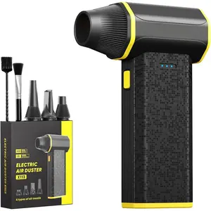 Electric Air Duster - 110,000 RPM  Duster, 120W Cordless Air Blower for  Keyboard,House, Outdoor & , 3-Speed Rechargeable Mini Turbo Fan, Type-C  Charge (X113)