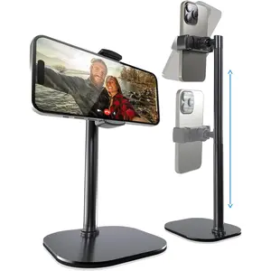 Cooper ChatStand -  Height Adjustable 9-14" Smartphone Holder for Desk Setups, Filming, Video Recording. 360° Rotation & 50° Tilt. Adjustable extendable phone tripod stand