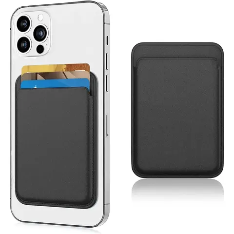 Magnetic Phone Cases for iPhone 18 Pro Max 17 16 15 14 13 12 Pro Max Plus Model, None-Cutout Mag 3 Safe Card Holder Stick on for Cell Phone, [Compatible with Magsafe] [with Wallet & Card Holder] [Military Drop Protection] Case for iphone 18 Pro Max