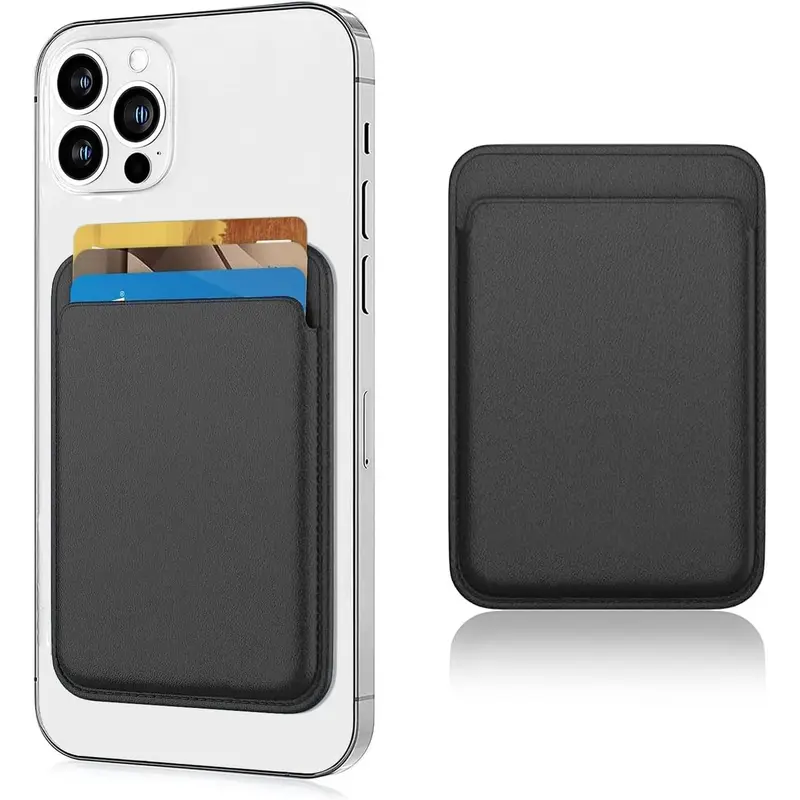 Magnetic Phone Cases for iPhone 18 Pro Max 17 16 15 14 13 12 Pro Max Plus Model, None-Cutout Mag 3 Safe Card Holder Stick on for Cell Phone, [Compatible with Magsafe] [with Wallet & Card Holder] [Military Drop Protection] Case for iphone 18 Pro Max