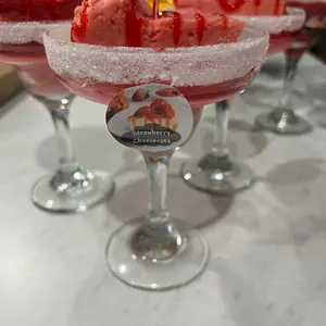 Strawberry cheesecake margarita candle