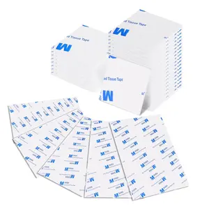 100 count Double Sided  Tape Heavy Duty Mounting Tape, ,Removable,Sticky Pad for , , Office Decor,26 x 26 x 2mm, (White Square)