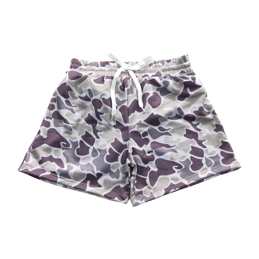 Boys' Loose-Fitting Camouflage Swim Trunks, Comfortable Kids' Swimwear for Beach and All-Day Water Play, All-Day Play