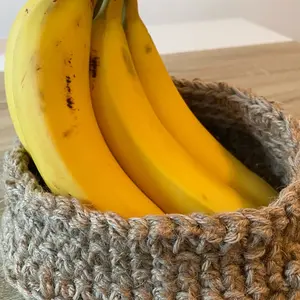Handmade Crochet Basket - Customizable Design in Soft Knit Material Organiser