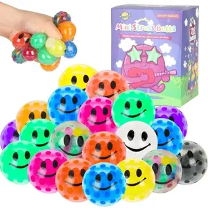 20 Pack Colorful Mini Stress Balls Set, Squishy Balls Fidget for Adult, Squeeze Balls Bulk, Birthday Gifts Party Favors Goodie Bags Stuffer Anxiety Stress Relief