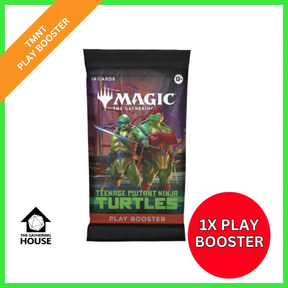 1X, 3X, 6X - Play Booster Pack - Teenage Mutant Ninja Turtles (TMT) MTG - Magic the Gathering