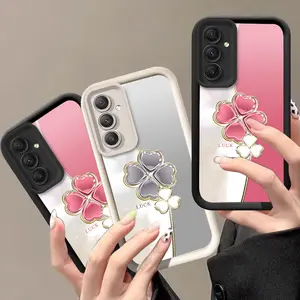 four-leaf clover Protective Phone case suitable for Samsung Galaxy A22/A22 5G/A30/A14 5G/A23/A32/A34 5G/A24 4G/A35 5G/A55 5G/A16 5G/A31/A50/A51/A33 5G/A26 5G/A32 5G/A14 4G/A15 4G/A52 5G/A53 5G/A54 5G/A13 5G/A13 TPU soft cover cell phone case