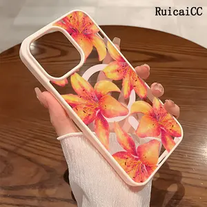 Premium Magnetic Phone Cases for iPhone11/12/13/14/15/16//17/Air/promax/Plus Summer Hibiscus flower y2k cased MagSafe Ready, Anti-Fall, Springtok and Ultra-Thin Design | Perfect for Everyday Use Screen Protector Resistance