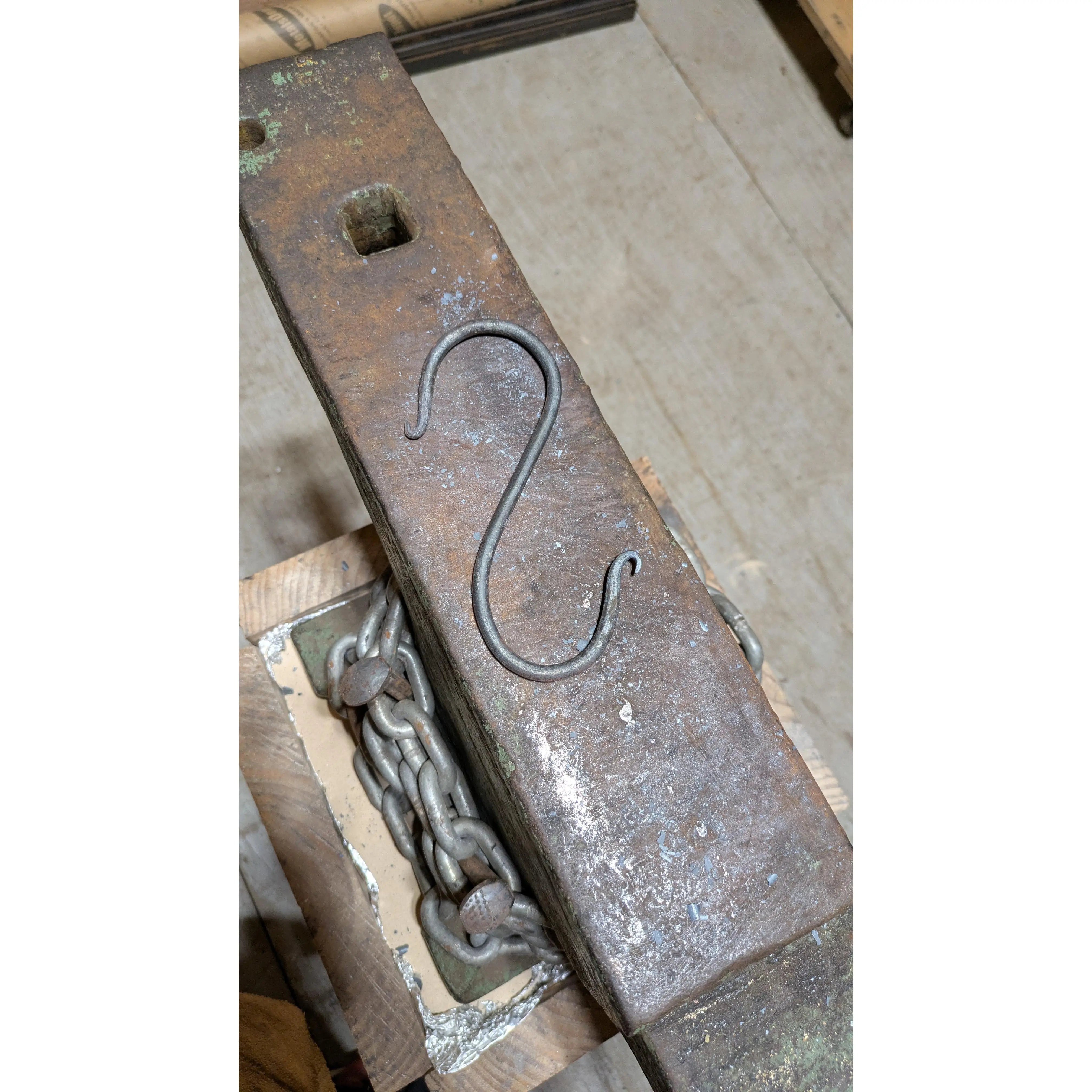 Hand-Forged Steel S-Hook | Rustic Blacksmith-Made Utility Hook