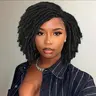 Short Twist Wigs for Black Women and Men, Afro Wig, 1 Count Synthetic Wig, Heatless Hair Styling Tools for Women & Girls, Synthetic Material Wigs, Convenient Wigs