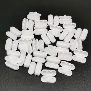30 Pack Roller Shade Chain Connectors - Vertical Roman Blind Ball Chain Cord Clips (White)