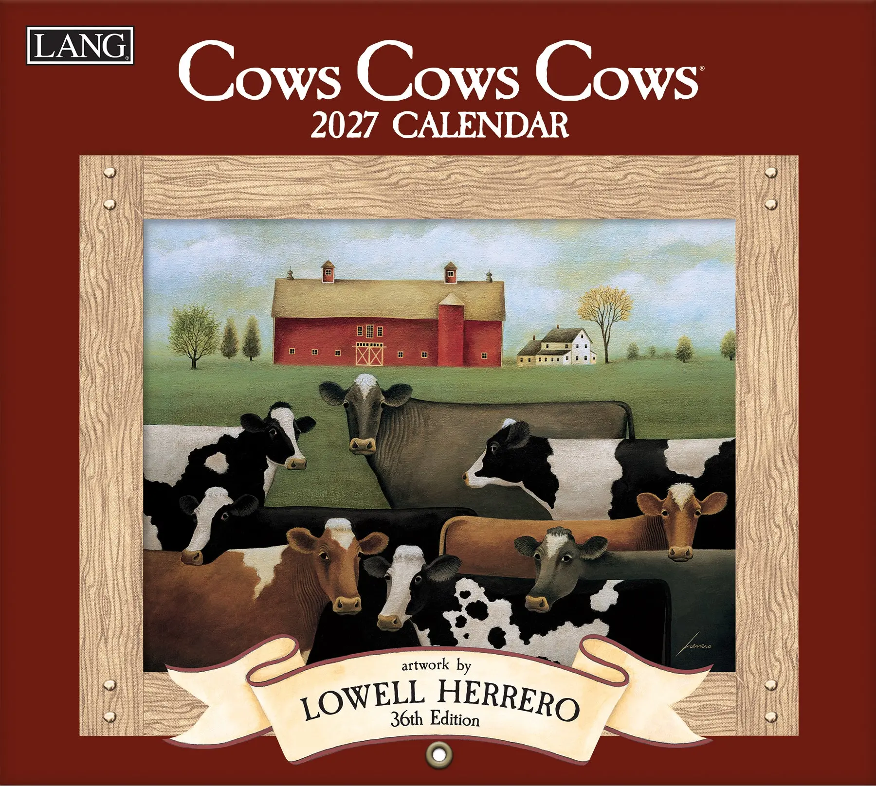 2027 LANG Cows Cows Cows - Wall Calendar
