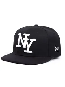 Classic Snapback Casual Hat Cap Hip Hop Style Flat Bill Blank Solid Color Adjustable Size