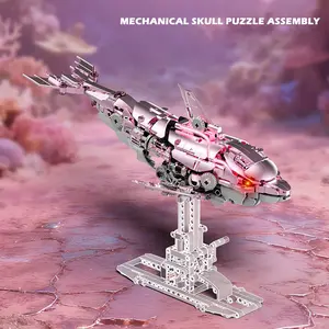 888+pcs Mechanical Dolphin Building Blocks, Durable Abs Material, Ideal for Home Decoration & Gift Giving, Unique Toy for Kids