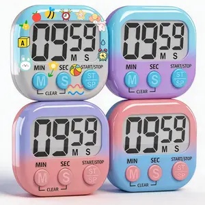 4 Pack Digital Timer for , Kitchen Timers for Cooking,  Countdown Timer for Classroom Teachers, Study, Work, Outdoor ( Not Included)