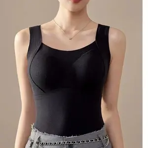 SERACAL Thermal Bra-In Tank Top Fleece-Lined Built-in Bra Cami Warm Seamless Undershirt for Women Ultimate Winter Layering Secret Premium Heat-Trapping Fabric