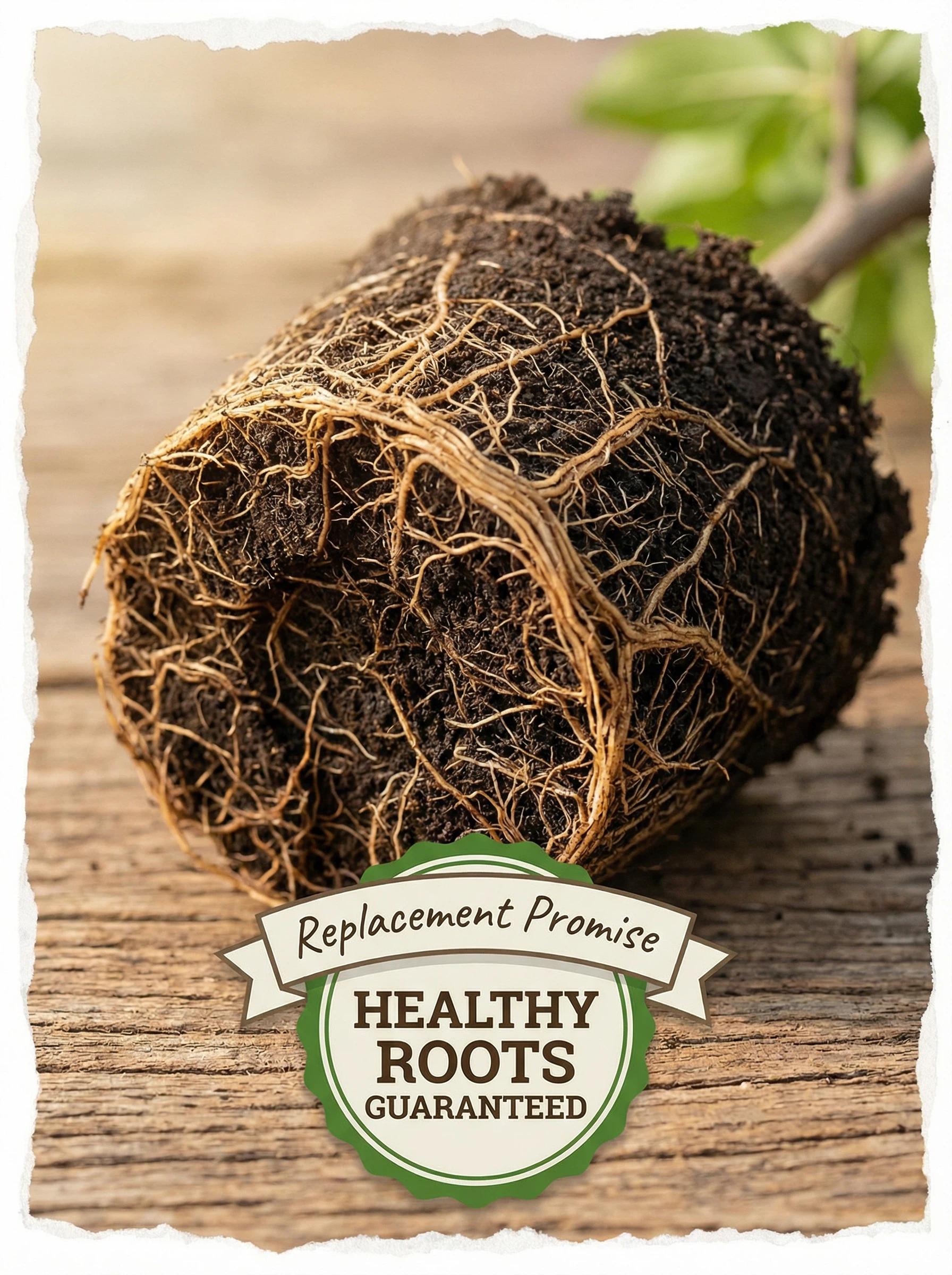 Sweet Dark Purple Plum Tree, Large Fruit Small Pit Improved Variety, Cold Hardy Bare Root for Potted Patio Yard Outdoor Growing