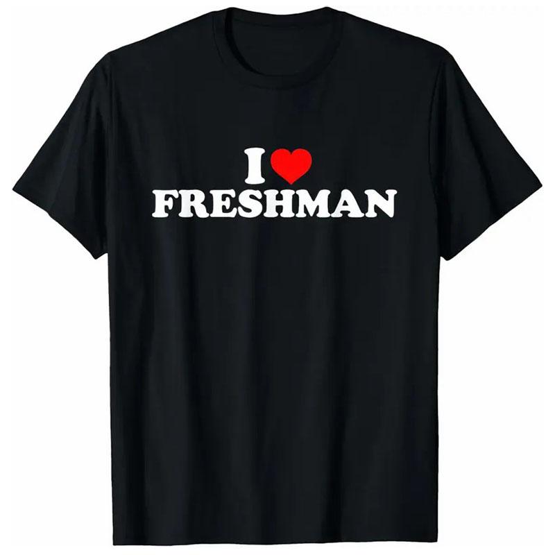 Cotton Short Sleeve Shirt, I Love Freshman T-Shirt Adult size Streetwear,Menswear Casual Summer Tee,Fashion Gift Cotton Short Sleeve Shirt, I Love Freshman T-Shirt Adult size Streetwear,Menswear Casual Summer Tee,Fashion Gift