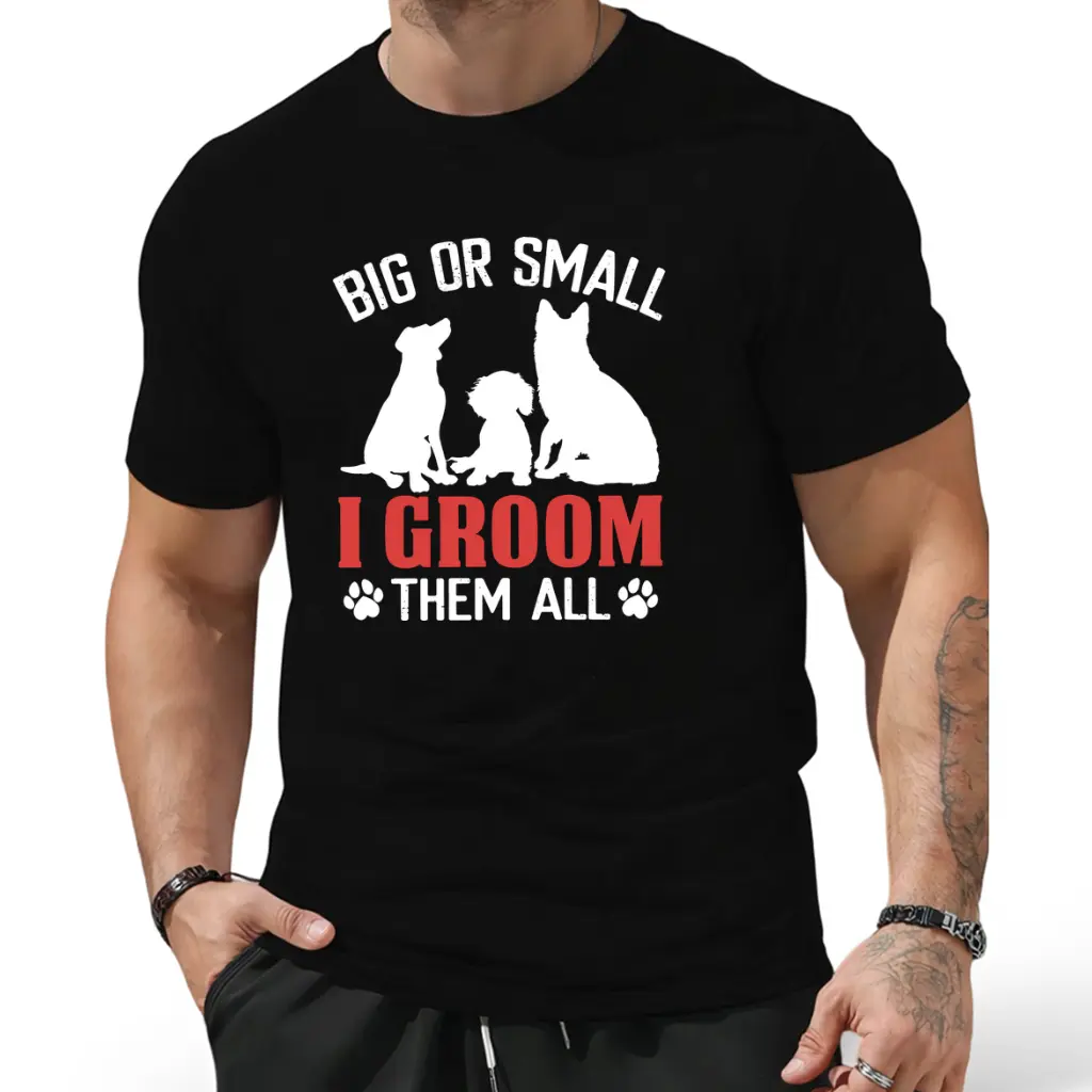 Dog Groomer Shirt, Gift for Dog Groomer, Pet Grooming Sweatshirt, Funny Groomer Tee, Groomer Tshirt Men, Dog Groomer Hoodie, Grooming Tankstreetwear, Short Sleeve Top for Daily Activities, Crew Neck, Short Sleeve