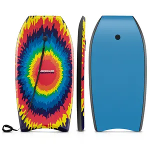 COSTWAY - 33/37/41 Inches Lightweight Body Board Boogie Board with EPS Core XPE Deck HDPE Bottom Multicolor3-M