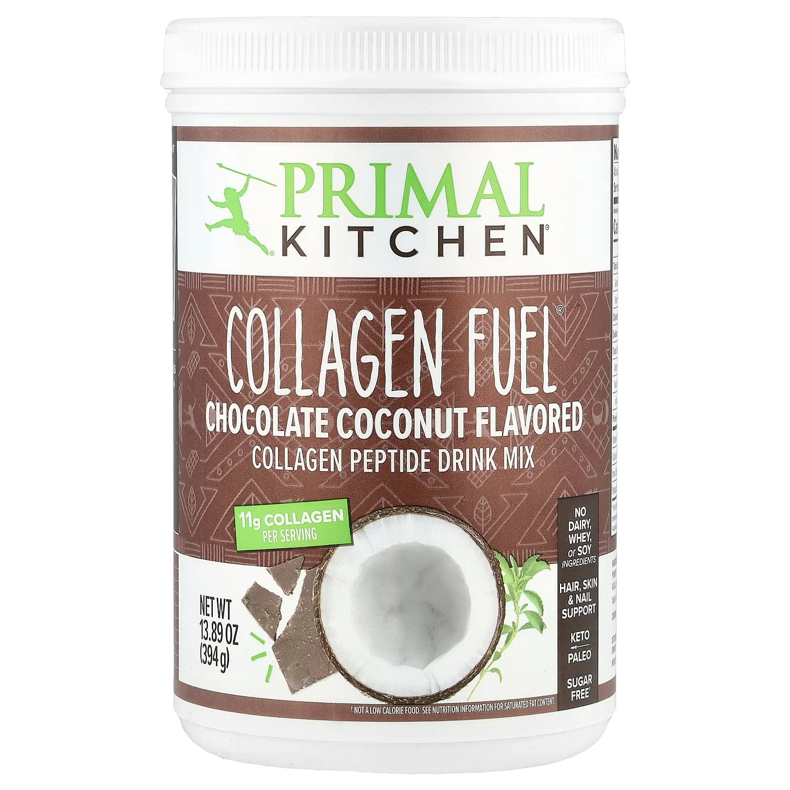 Primal Kitchen Collagen Fuel®, Chocolate Coconut, 13.89 oz (394 g)