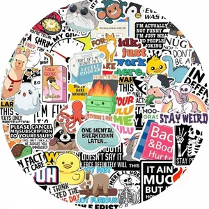130 Pcs Funny Saying Stickers for Adults Quote Water Bottles Stickers Pack Waterproof Cool Accesory for Laptop, Bumper, Phone, Hard Hats, Wall, Window Decals
