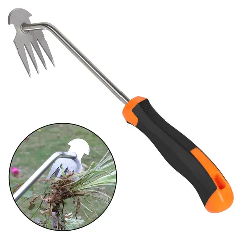Portable Garden Weeder Tool, 2026 New Manganese Steel Weed Puller, Rubber Handle, for Vegetable Gardening, Backyard Farm Planting, Home