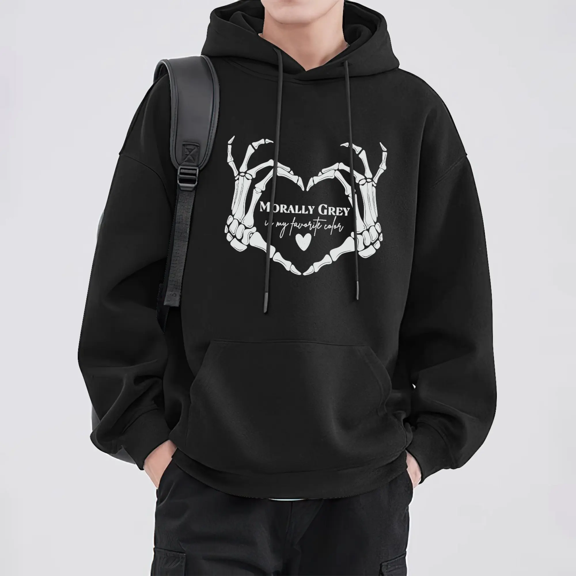 Casual Dark Romance Graphic Sweatshirt, Unisex STFUATTDLAGG Pullover with Soft Fleece Lining and Ribbed Cuffs