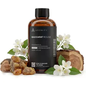 Diffuser Oil Inspired by Baccarat Rouge, 6.7 FL Oz, 200 mL,Luxury Hotel Scent for Home,, Spa & Office, Oil for Aromatherapy, Amberwood & Cedar.