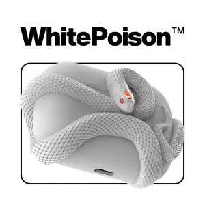 AirPods Snake Case, Cool 3D Snake Protective Case - Best Holiday Christmas Gift - Compatible with AirPods 1/2/3 Accessories Durable iphone 16 pro Protection Wireless airpods  3 Headphone Plastic Cover