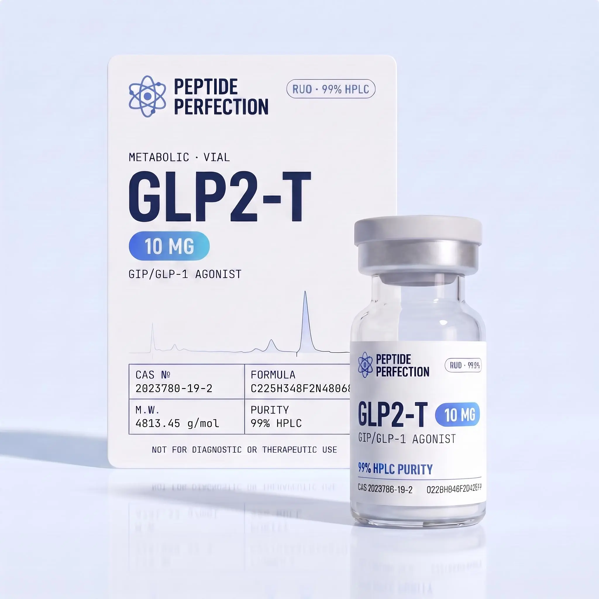 GLP2-T 10mg Research Vial for Laboratory Testing and Scientific Analysis