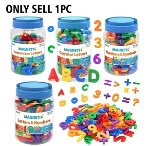 Colorful Magnetic Letters Numbers Alphabet Fridge Magnets, Educational Toy Set for Preschool Learning, Uppercase Lowercase Math Symbols, Visual Learning Tools, Math Teaching Aid