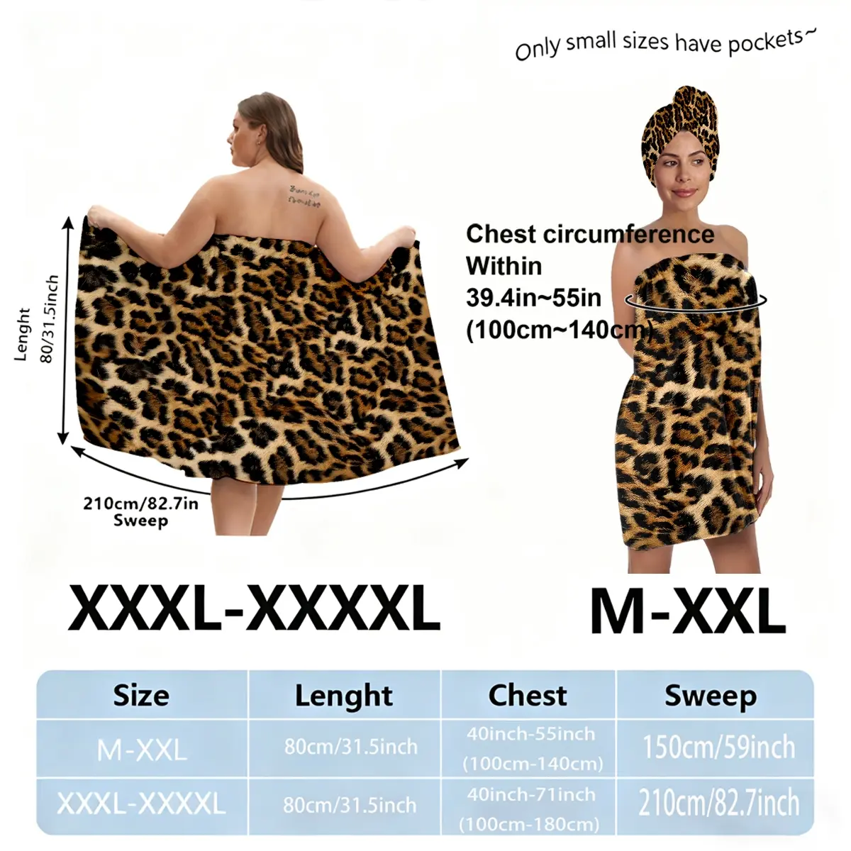 Plus sizes M-XXXXL, leopard print, suitable for women, post-shower, spa, and pool use, absorbent hair wrap, Hair Turban Towel, Best Bath Towels, Bathroom Towel, Spa Towels. A must-have for home/travel.