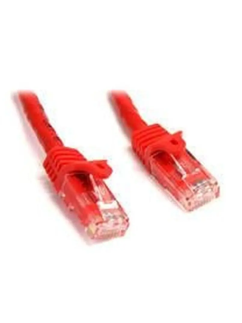 StarTech N6Patch7Rd Cat6 UTP Ethernet Cable - 7 Ft Red Snagless, Copper Wire for High-Speed Data Transfer