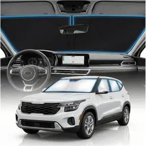 In-Channel Window Rain Guards for KIA, Seltos, Vent Visors Deflectors, 4 Pieces Exterior Accessories