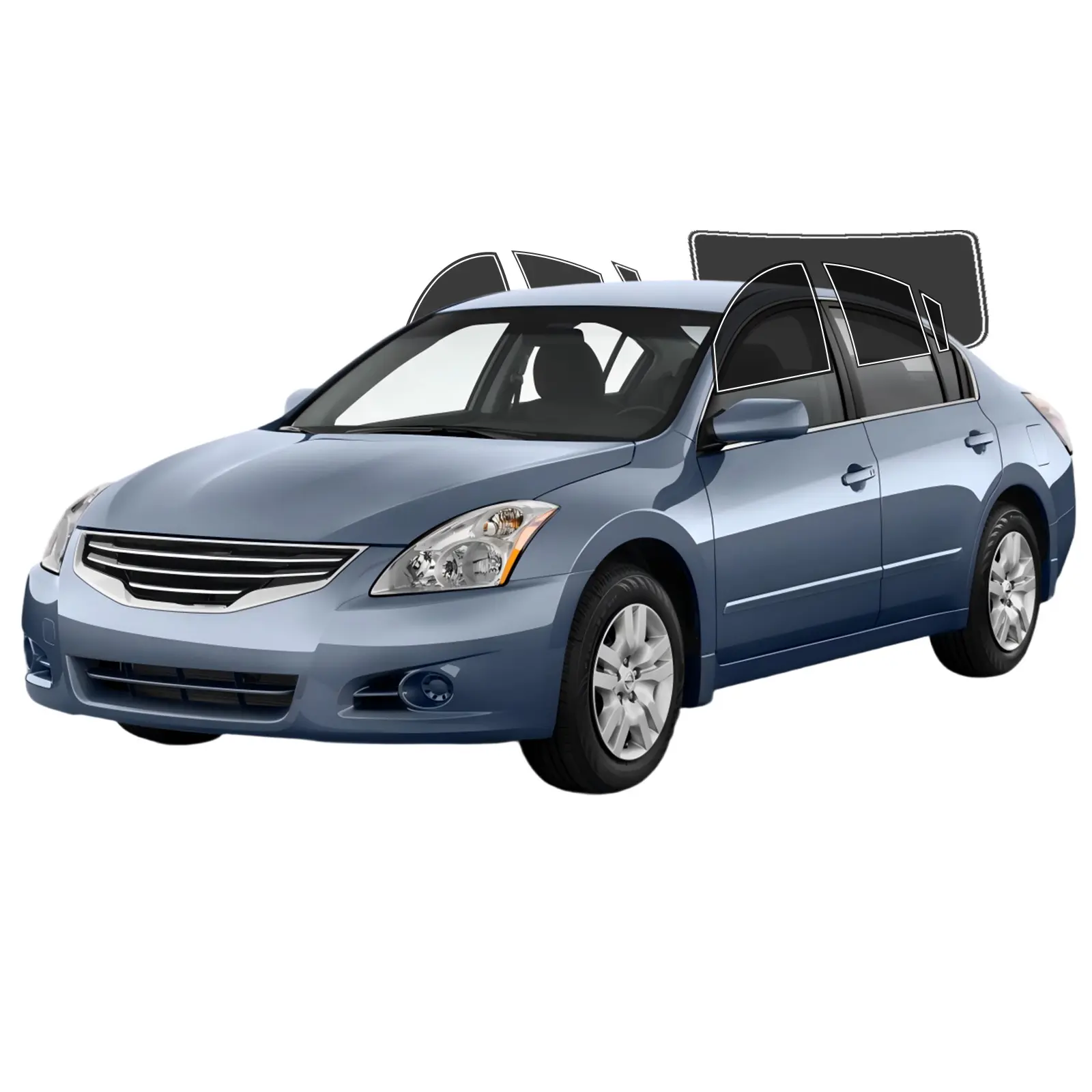 Precut Window Tint Car Film for Nissan Altima Sedan 2007-2012, 2-Ply Anti-Shatter, UV Blocking, Privacy Protection, Easy Installation, No Trimming Needed, Heat & Glare Reduction, Car Tint Window Films & Solar Protection, Car Privacy Solutions