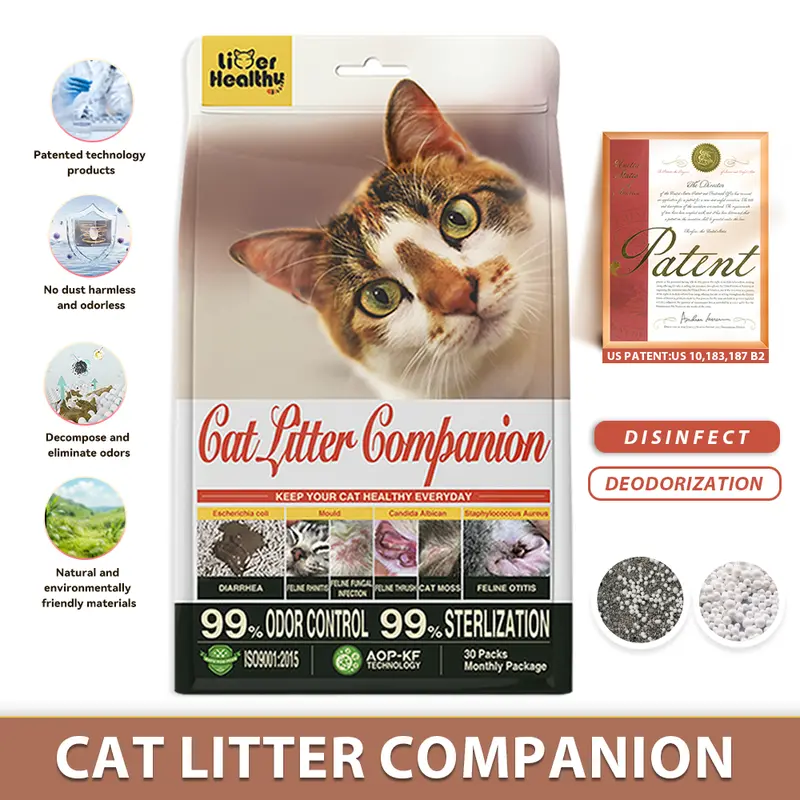 Cat Companion Odor Eliminator - Healthy Cat with Effective Odor Control, Non-Irritating, Safe & Fresh Air, Innovative Technology cat enzyme cleaner