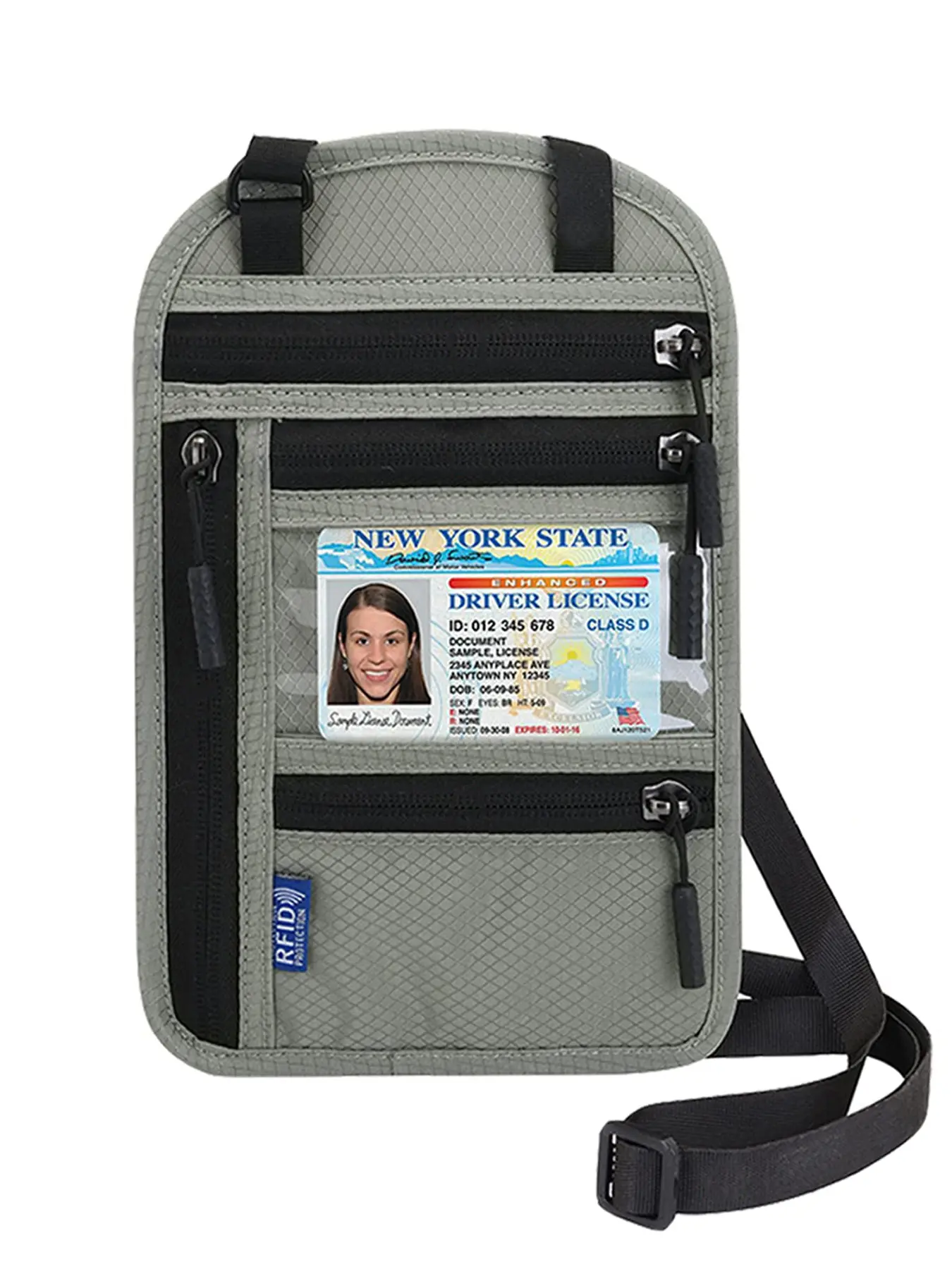 Travel Neck Pouch with RFID Blocking, RFID Anti Theft, Passport Holder for Phone, Cards, Cash & Documents, Women & Men, Passport Cover, Travel Essentials