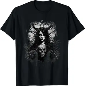 100% Cotton gothic aesthetic Occult Unholy grunge Emo Punk T-Shirt
