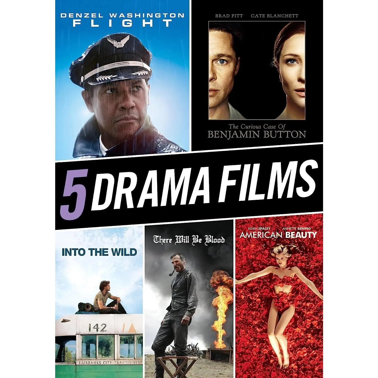 Drama Bundle 5-Pack  [DVD Video Disc] Boxed Set, Dolby, Dubbed, Subtitled, Widescreen, Ac-3/Dolby Digital