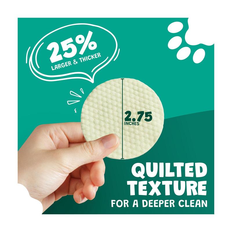 Scrubby Pets 125 Count Aloe Vera/Eucalyptus EarWipes for Dogs