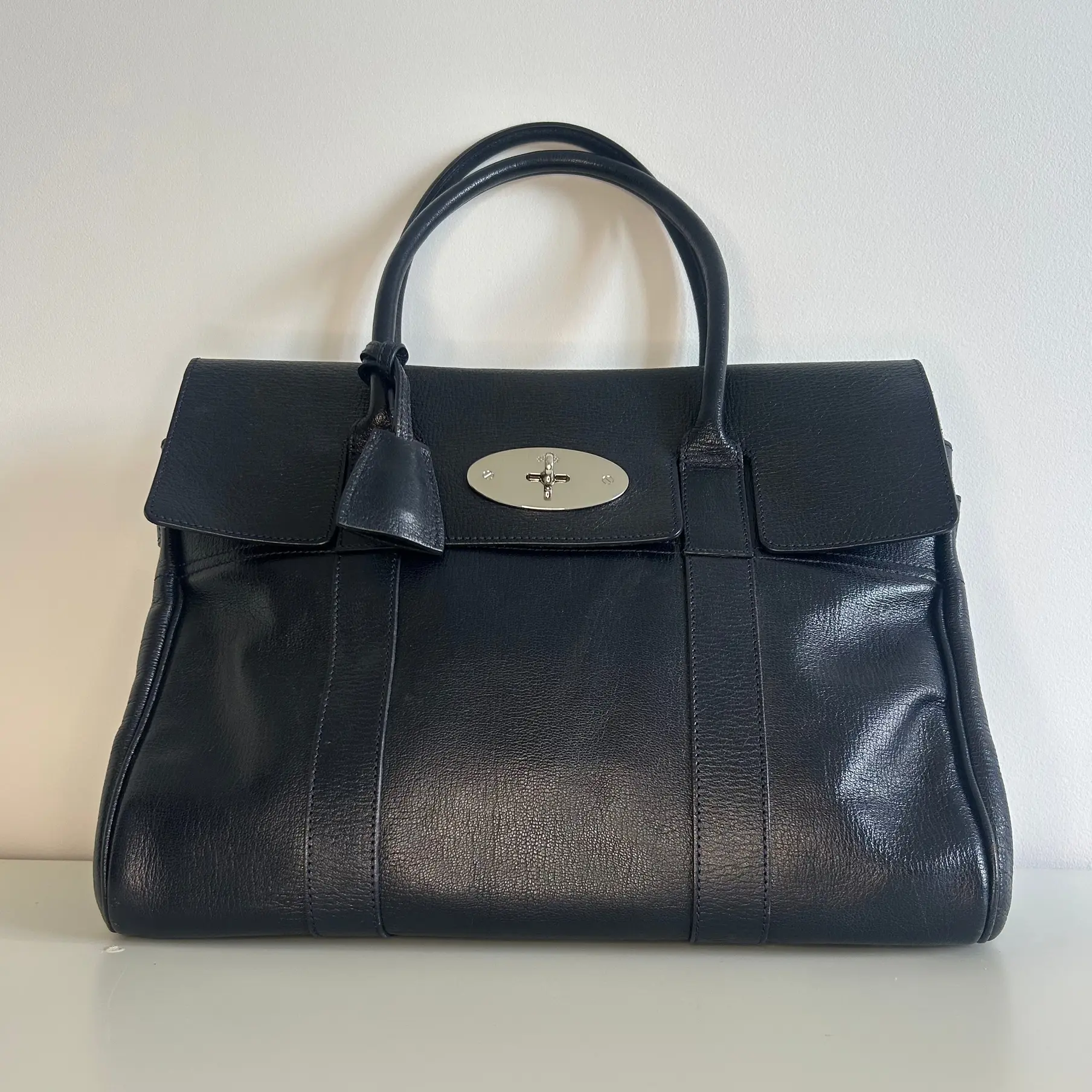Pre-owned Leather Shoulder Bags Mulberry Bayswater Tote Bag