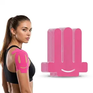 Kinesiology Tape for Shoulder Precut, 10 PCS Shoulder Tape for Pain Relief, Original Cotton Waterproof & Breathable, Enhance Elastic Sports Tape for Pain Support and Muscle Sports