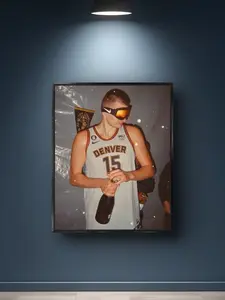 Nikola Jokic Poster - Denver Nuggets Poster Print NBA Poster, Sports Poster, NBA Fans, Basketball Gift, Sports Bedroom Posters