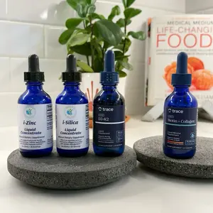 IFastFitt Hair Support Bundle - ionic minerals i-Zinc i-Silica D3+K2 & Biotin Collagen Supplement for Enhanced Absorption