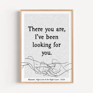 Rhysand Quote Poster: ACOTAR Chapter 54 Art - Sarah J. Maas Print