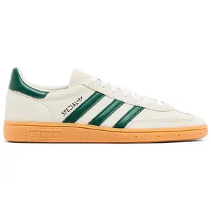 Adidas Handball Spezial Alumina Collegiate Green Womens Sneaker JS0242 Comfortable Everyday Wear Walking Shoe, White Beige Gum Athletic Sports Unisex Casual Trainer Chunky comfortable fit Metallic Gold